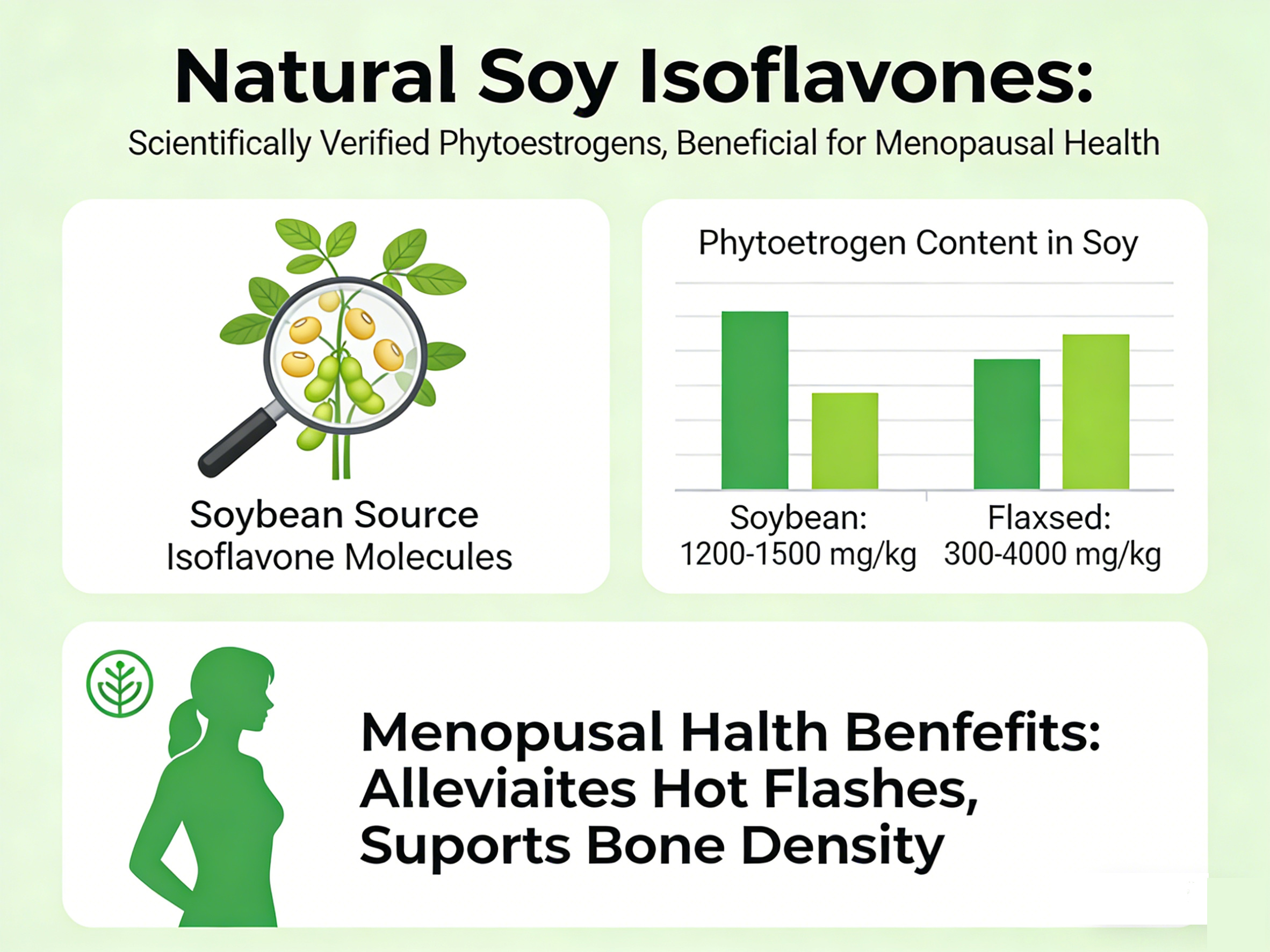 Soy Isoflavones Powder Manufacturer: Pure, Non-GMO Bulk Solutions for Menopause Health